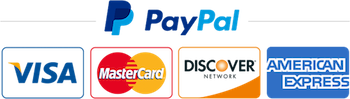 We accept Visa, Mastercard, Discover, American Express, PayPal, and Apple Pay.